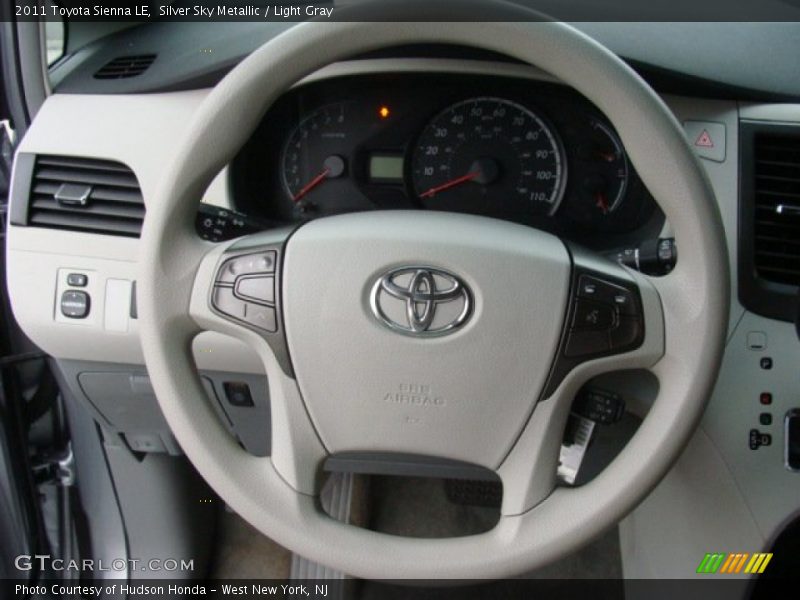 Silver Sky Metallic / Light Gray 2011 Toyota Sienna LE