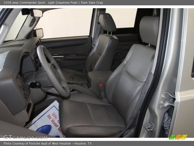 Light Graystone Pearl / Dark Slate Gray 2008 Jeep Commander Sport