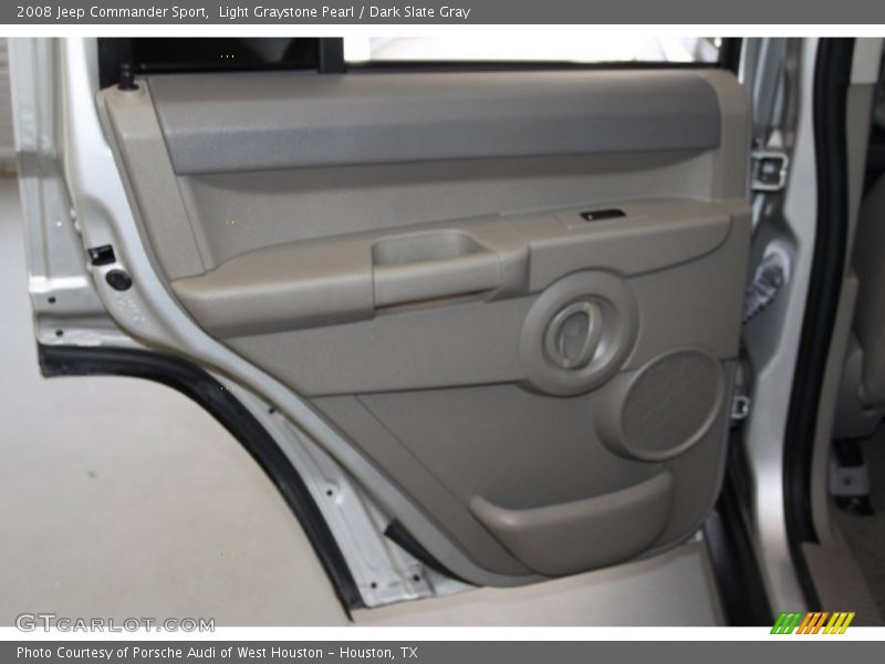Light Graystone Pearl / Dark Slate Gray 2008 Jeep Commander Sport