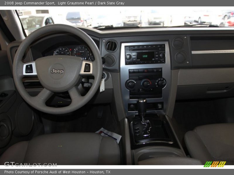 Light Graystone Pearl / Dark Slate Gray 2008 Jeep Commander Sport