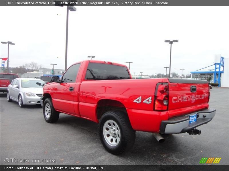 Victory Red / Dark Charcoal 2007 Chevrolet Silverado 1500 Classic Work Truck Regular Cab 4x4