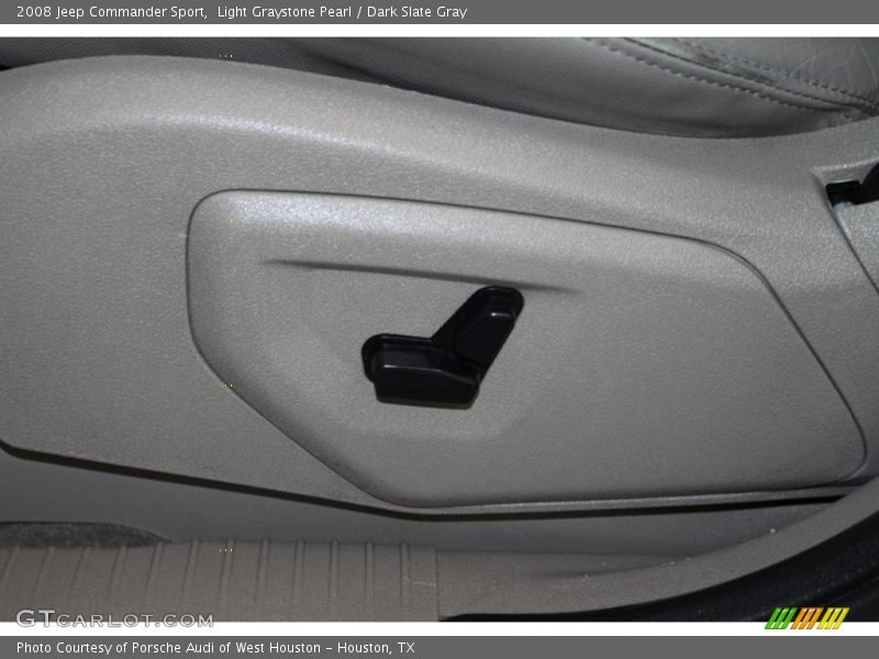 Light Graystone Pearl / Dark Slate Gray 2008 Jeep Commander Sport