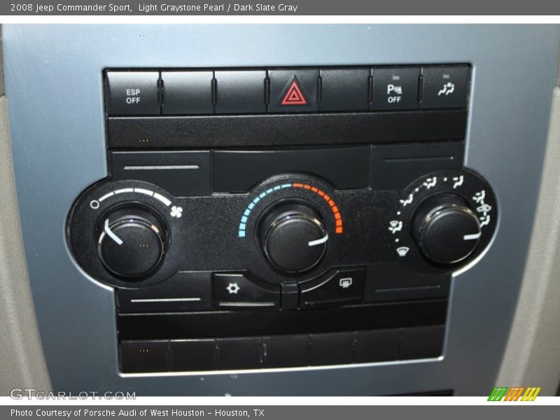 Light Graystone Pearl / Dark Slate Gray 2008 Jeep Commander Sport