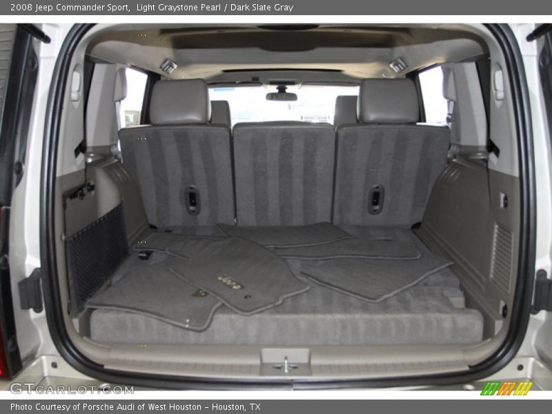 Light Graystone Pearl / Dark Slate Gray 2008 Jeep Commander Sport