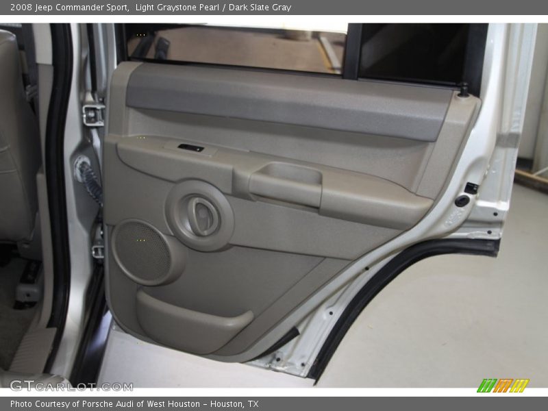 Light Graystone Pearl / Dark Slate Gray 2008 Jeep Commander Sport