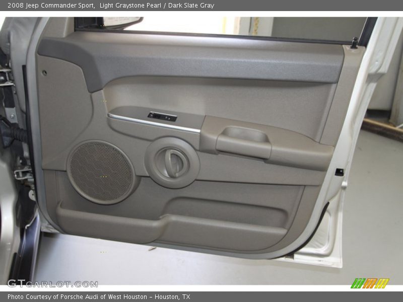 Light Graystone Pearl / Dark Slate Gray 2008 Jeep Commander Sport