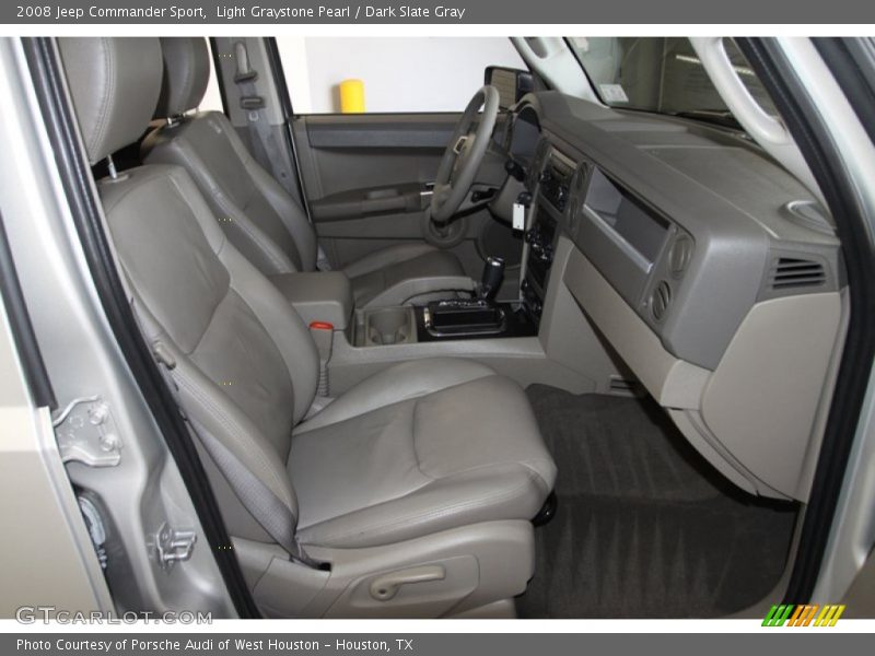 Light Graystone Pearl / Dark Slate Gray 2008 Jeep Commander Sport