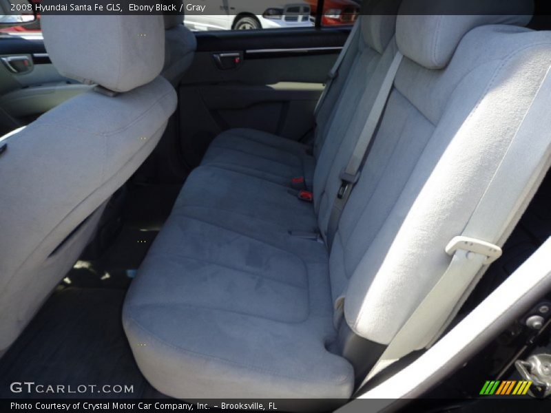 Ebony Black / Gray 2008 Hyundai Santa Fe GLS