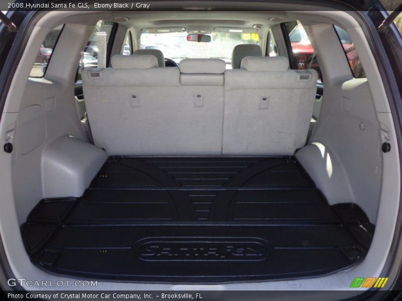 Ebony Black / Gray 2008 Hyundai Santa Fe GLS