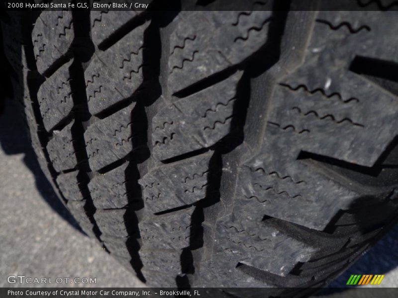 Ebony Black / Gray 2008 Hyundai Santa Fe GLS