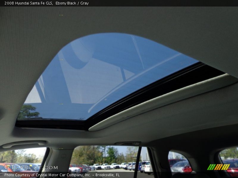 Ebony Black / Gray 2008 Hyundai Santa Fe GLS