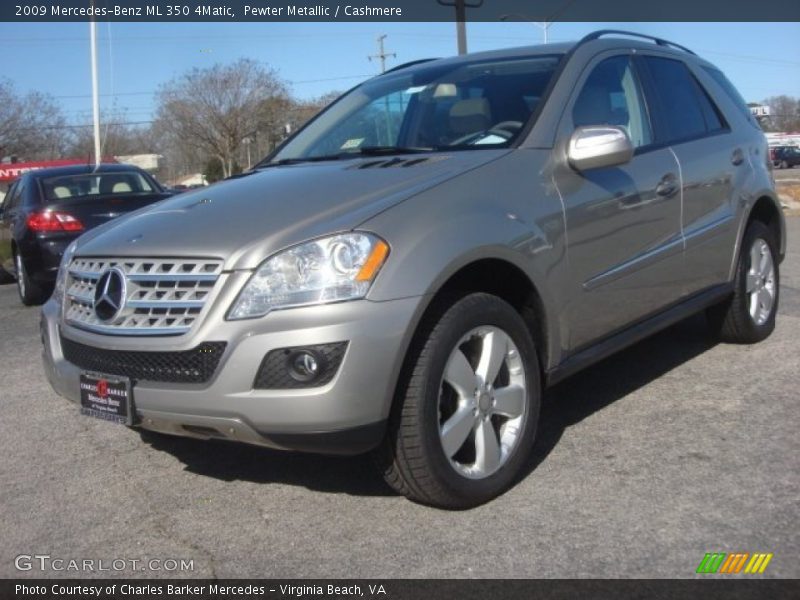 Pewter Metallic / Cashmere 2009 Mercedes-Benz ML 350 4Matic