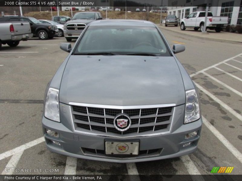 Sunset Blue / Ebony 2008 Cadillac STS 4 V6 AWD