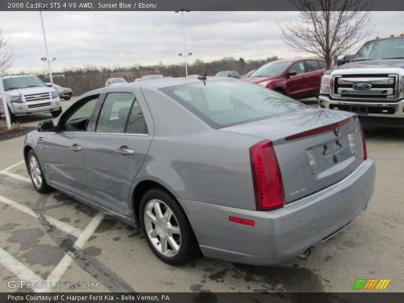 Sunset Blue / Ebony 2008 Cadillac STS 4 V6 AWD