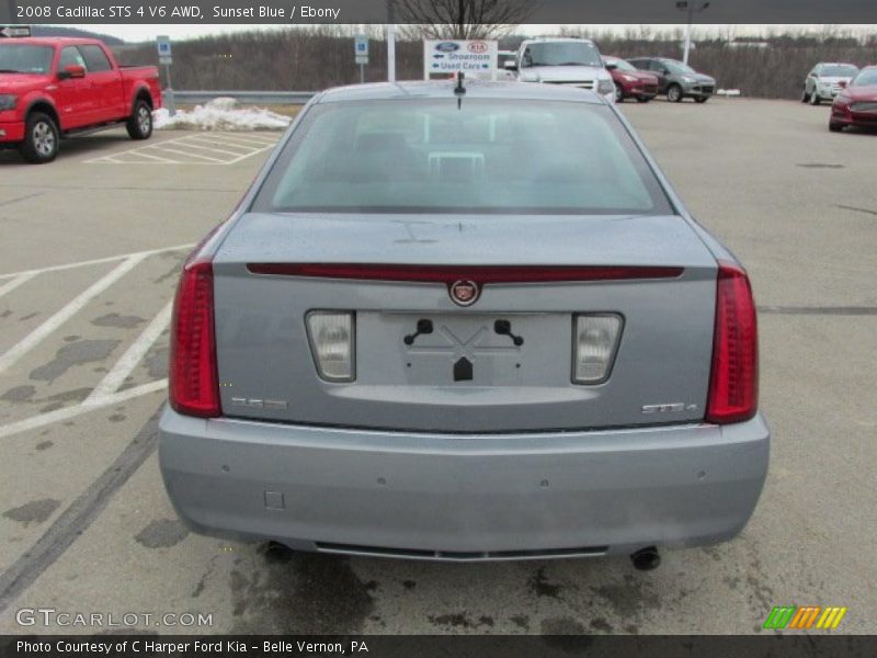 Sunset Blue / Ebony 2008 Cadillac STS 4 V6 AWD