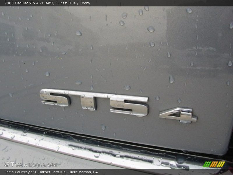 Sunset Blue / Ebony 2008 Cadillac STS 4 V6 AWD