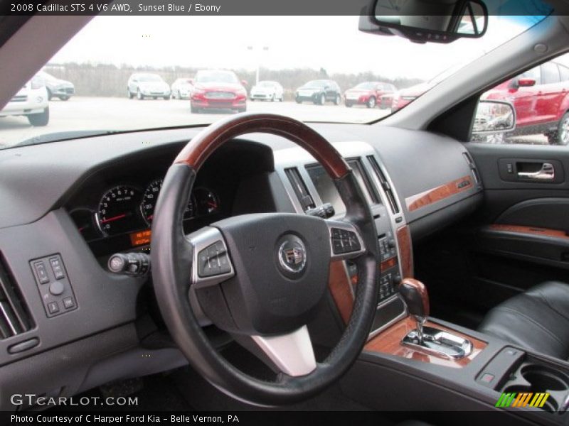 Sunset Blue / Ebony 2008 Cadillac STS 4 V6 AWD
