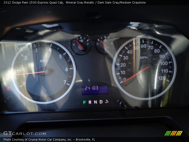 Mineral Gray Metallic / Dark Slate Gray/Medium Graystone 2012 Dodge Ram 1500 Express Quad Cab