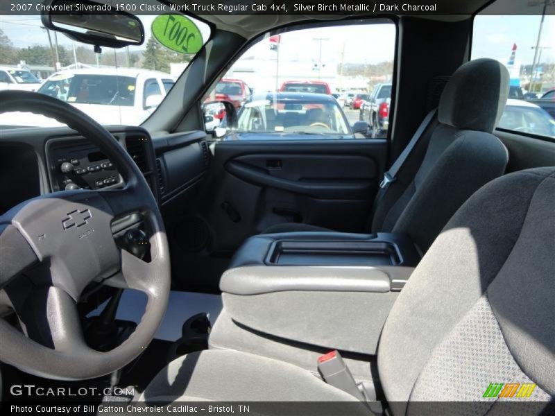 Silver Birch Metallic / Dark Charcoal 2007 Chevrolet Silverado 1500 Classic Work Truck Regular Cab 4x4