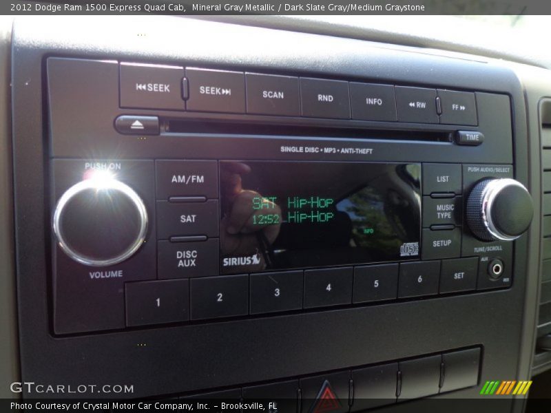 Mineral Gray Metallic / Dark Slate Gray/Medium Graystone 2012 Dodge Ram 1500 Express Quad Cab