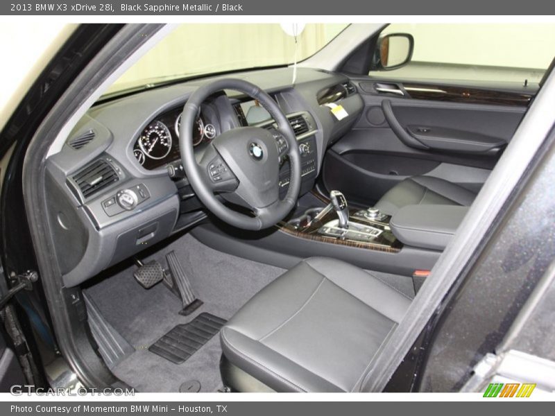 Black Sapphire Metallic / Black 2013 BMW X3 xDrive 28i