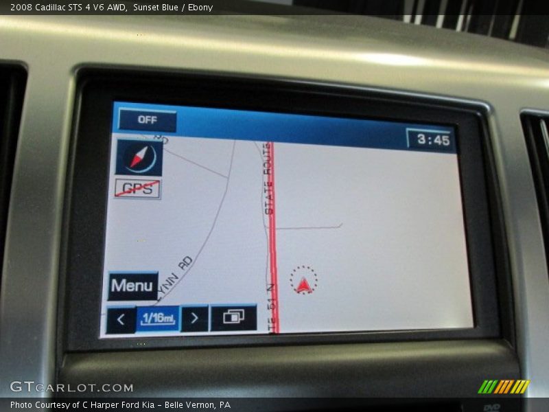 Sunset Blue / Ebony 2008 Cadillac STS 4 V6 AWD