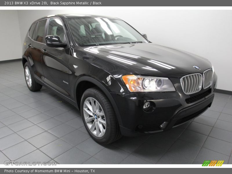 Black Sapphire Metallic / Black 2013 BMW X3 xDrive 28i
