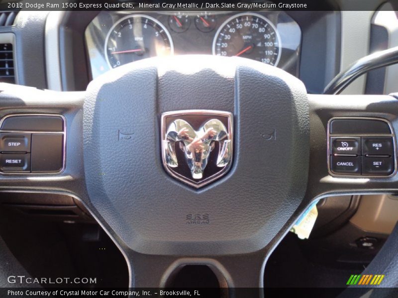 Mineral Gray Metallic / Dark Slate Gray/Medium Graystone 2012 Dodge Ram 1500 Express Quad Cab