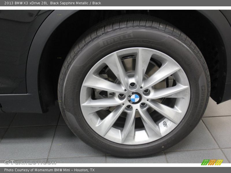 Black Sapphire Metallic / Black 2013 BMW X3 xDrive 28i