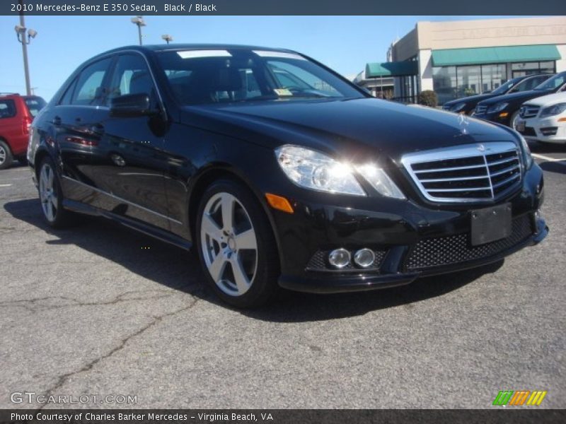 Black / Black 2010 Mercedes-Benz E 350 Sedan