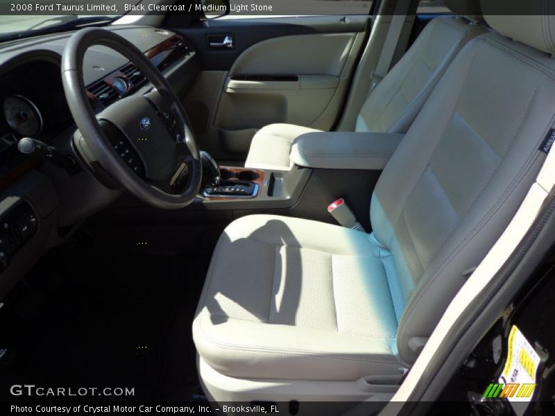 Black Clearcoat / Medium Light Stone 2008 Ford Taurus Limited
