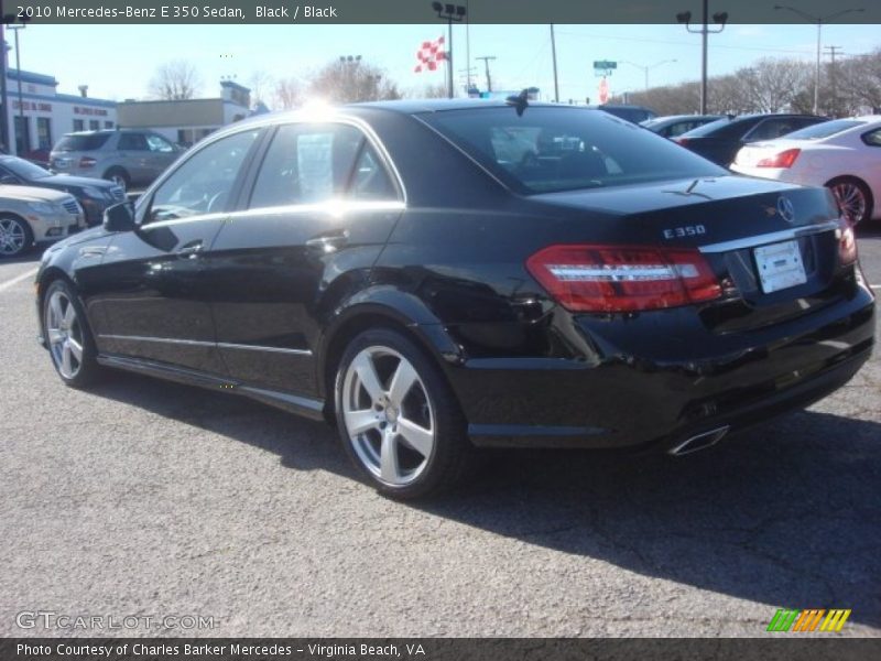 Black / Black 2010 Mercedes-Benz E 350 Sedan