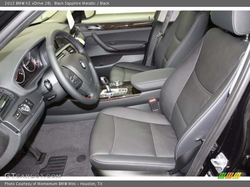 Black Sapphire Metallic / Black 2013 BMW X3 xDrive 28i