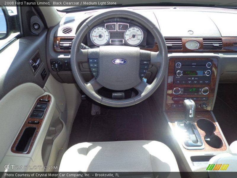 Black Clearcoat / Medium Light Stone 2008 Ford Taurus Limited