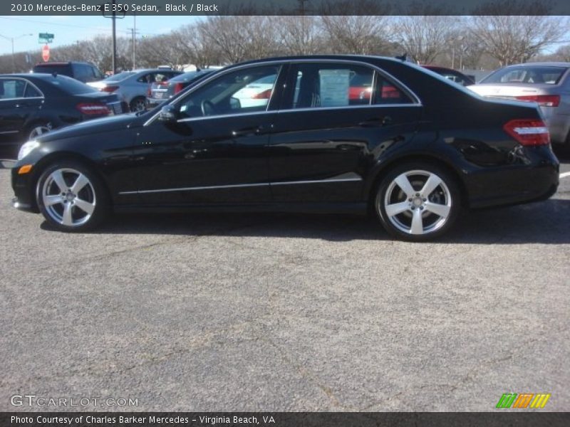 Black / Black 2010 Mercedes-Benz E 350 Sedan
