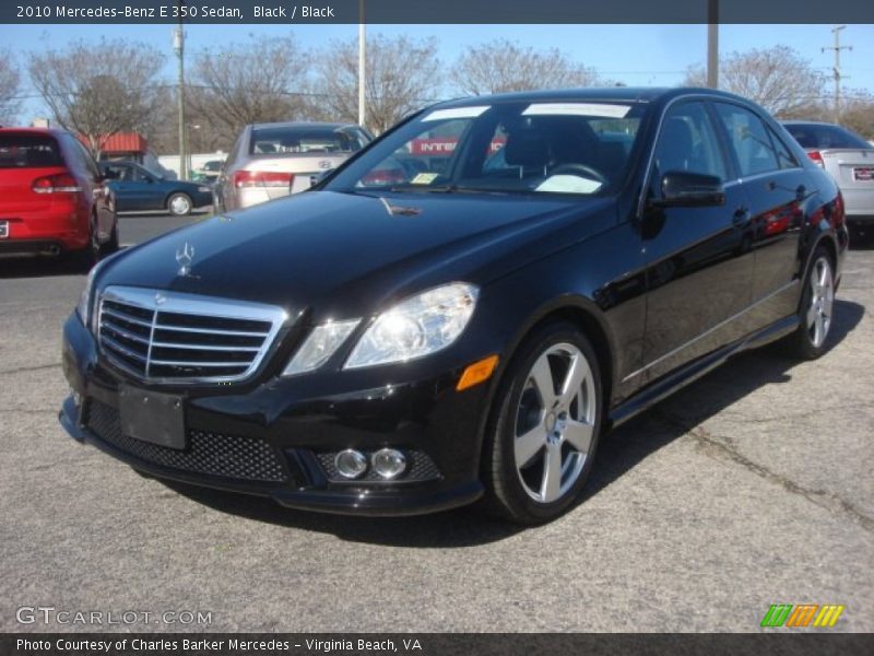 Black / Black 2010 Mercedes-Benz E 350 Sedan