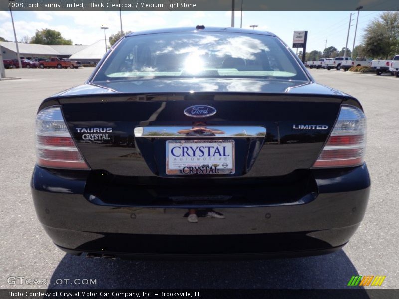 Black Clearcoat / Medium Light Stone 2008 Ford Taurus Limited