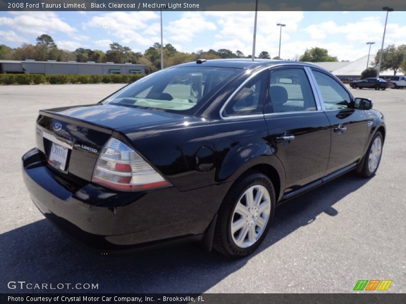 Black Clearcoat / Medium Light Stone 2008 Ford Taurus Limited