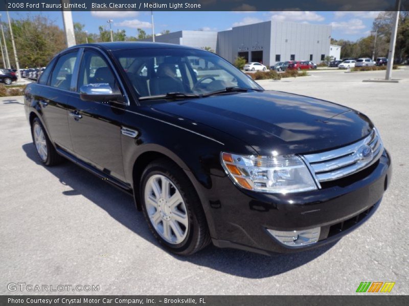 Black Clearcoat / Medium Light Stone 2008 Ford Taurus Limited