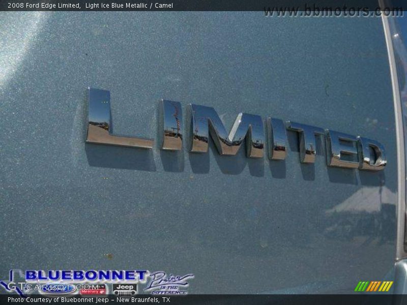 Light Ice Blue Metallic / Camel 2008 Ford Edge Limited