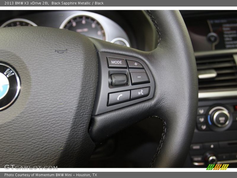 Black Sapphire Metallic / Black 2013 BMW X3 xDrive 28i