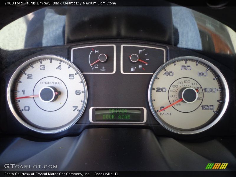 Black Clearcoat / Medium Light Stone 2008 Ford Taurus Limited
