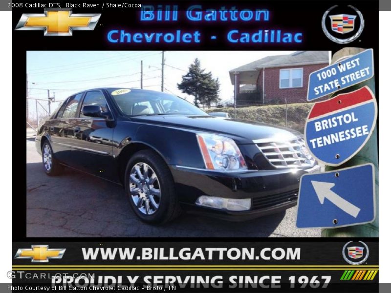 Black Raven / Shale/Cocoa 2008 Cadillac DTS