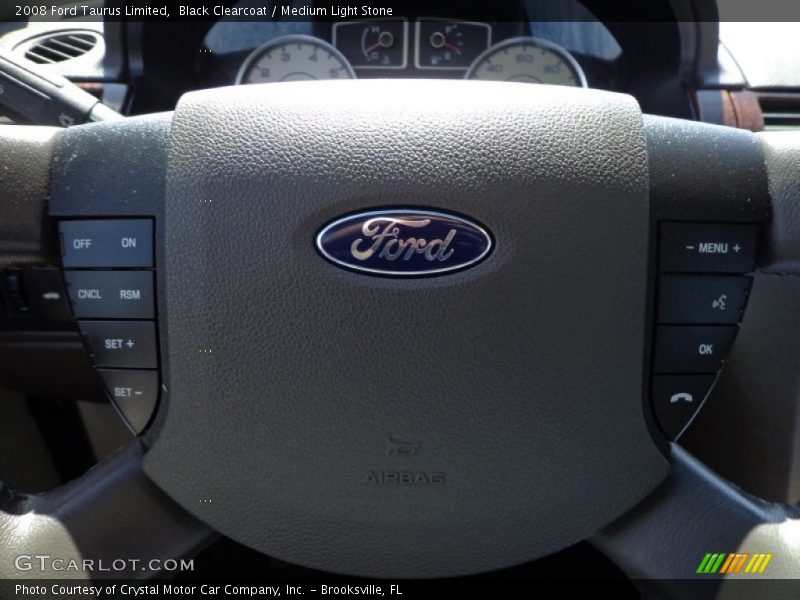 Black Clearcoat / Medium Light Stone 2008 Ford Taurus Limited