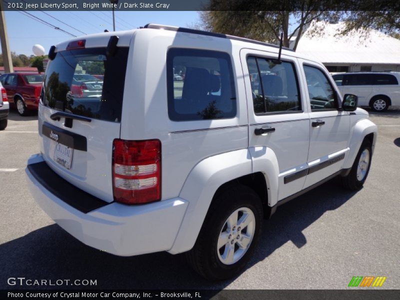 Bright White / Dark Slate Gray 2012 Jeep Liberty Sport