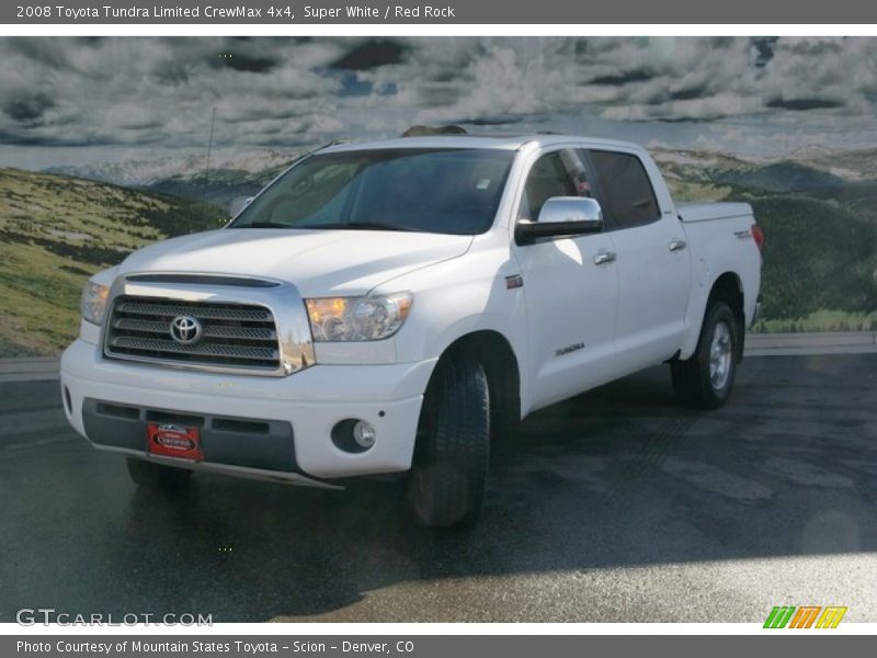 Super White / Red Rock 2008 Toyota Tundra Limited CrewMax 4x4