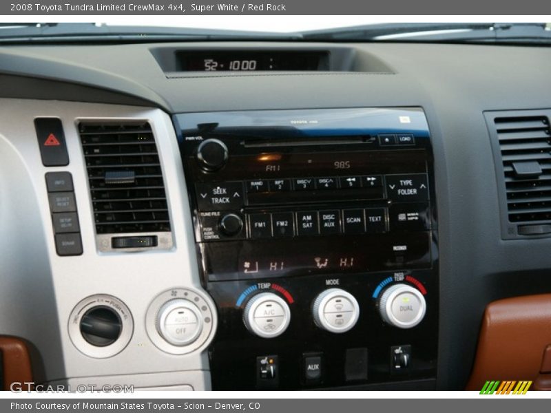 Super White / Red Rock 2008 Toyota Tundra Limited CrewMax 4x4