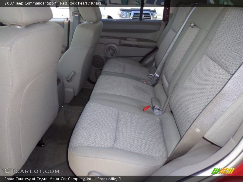 Red Rock Pearl / Khaki 2007 Jeep Commander Sport