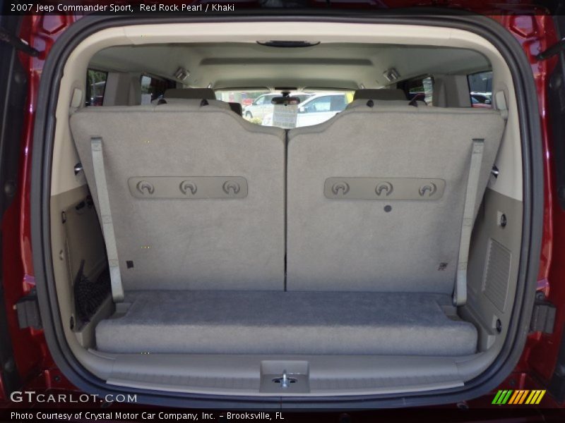 Red Rock Pearl / Khaki 2007 Jeep Commander Sport