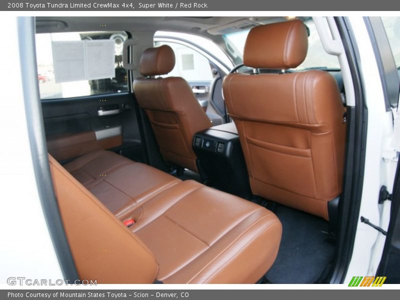 Super White / Red Rock 2008 Toyota Tundra Limited CrewMax 4x4